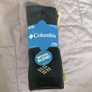 Brand new Columbia Wool Blend Crew Socks